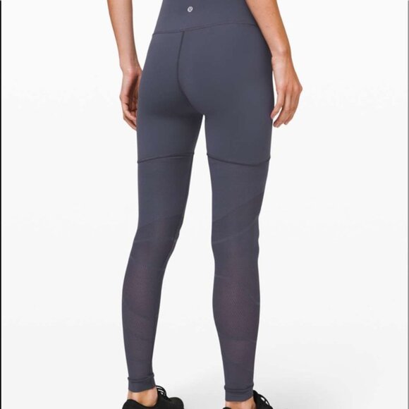 Stone Blue  Lululemon Sheer High Rise Tight Size 12 - Picture 2 of 8